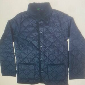 Navy Quilted Jacket